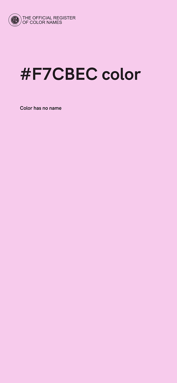 #F7CBEC color image