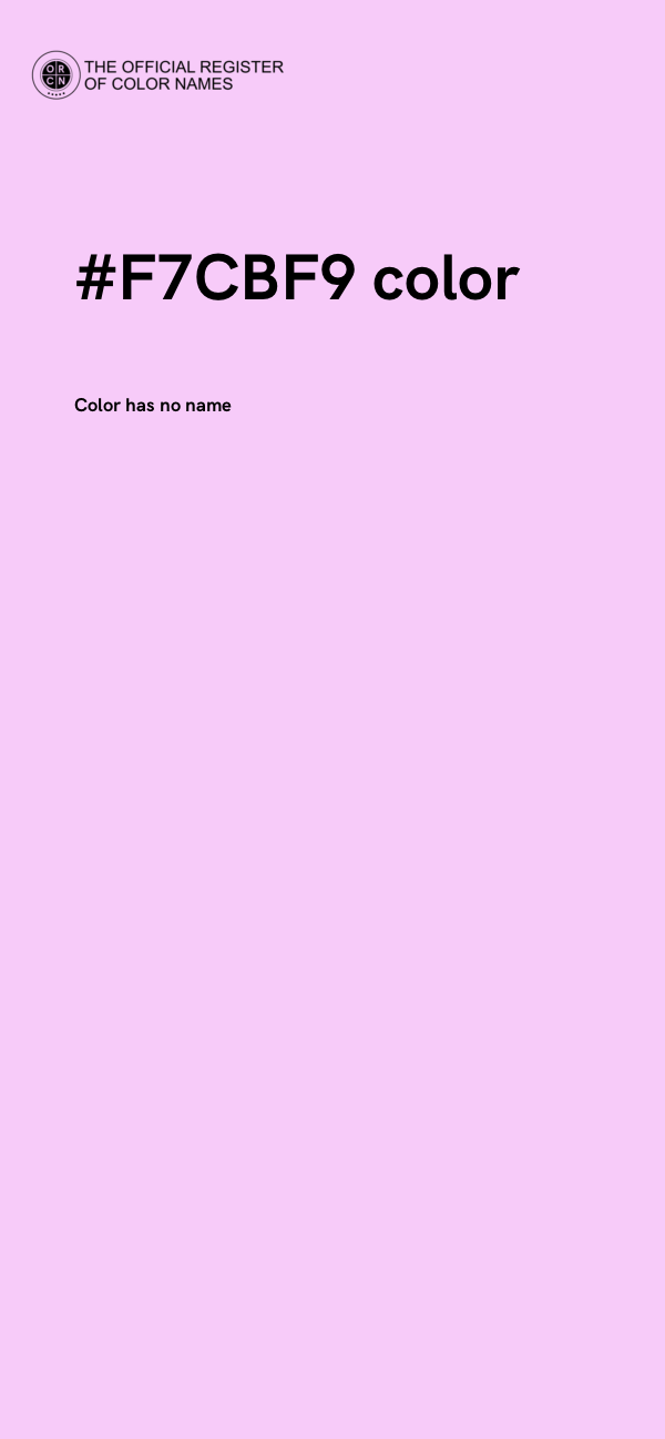 #F7CBF9 color image