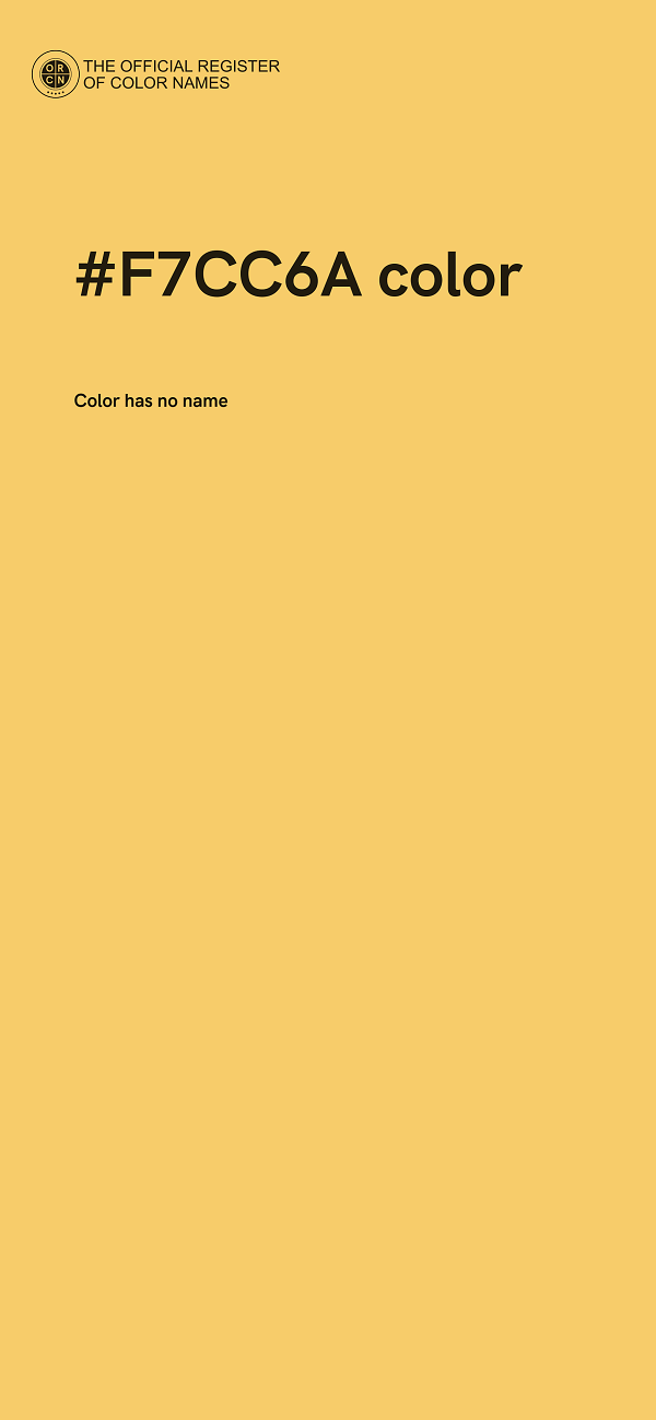 #F7CC6A color image