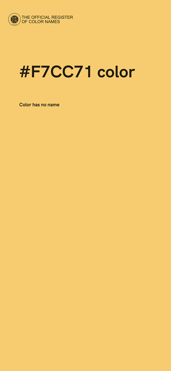 #F7CC71 color image