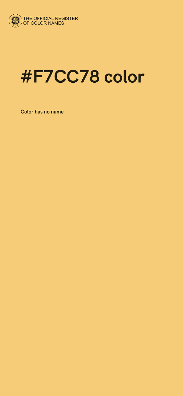 #F7CC78 color image