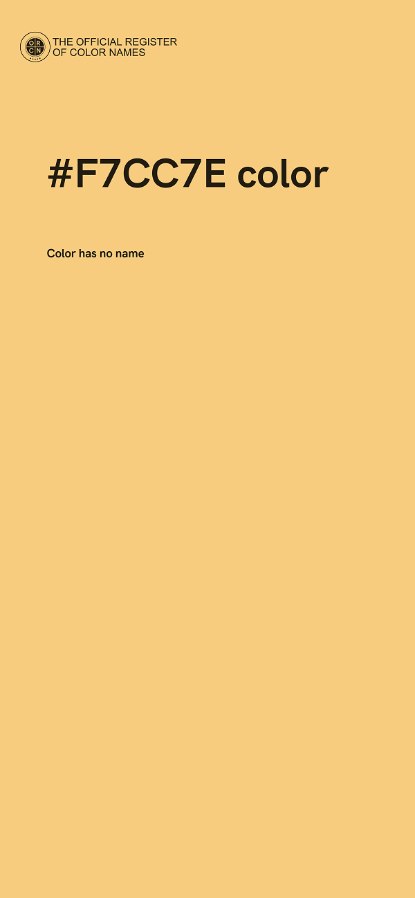#F7CC7E color image