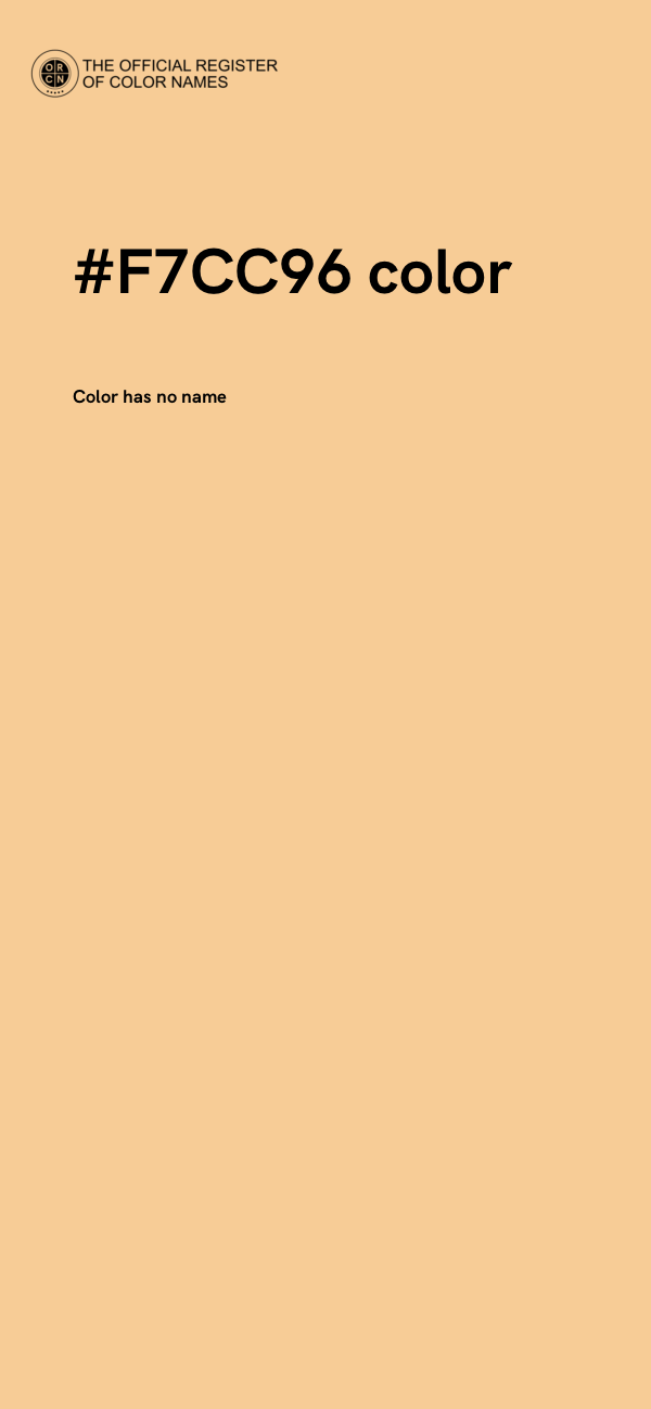 #F7CC96 color image