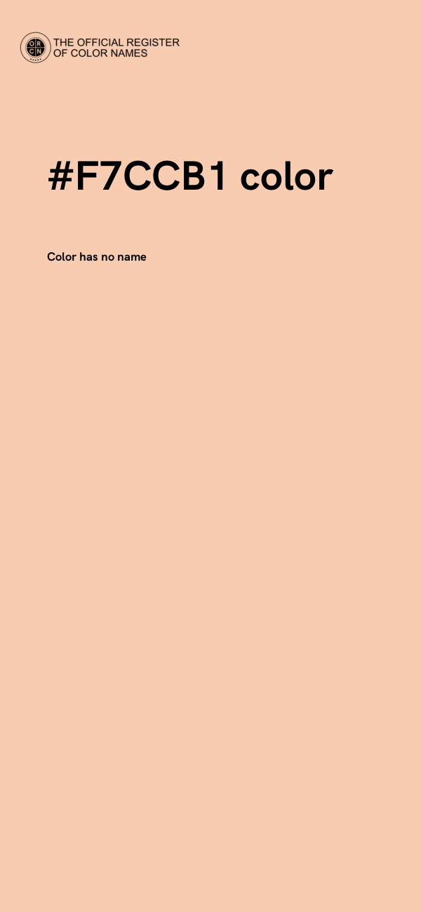 #F7CCB1 color image
