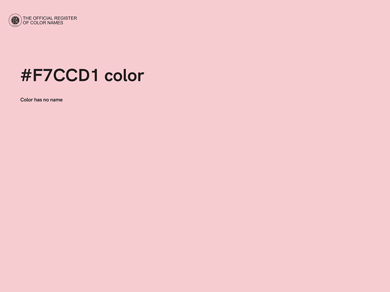 #F7CCD1 color image