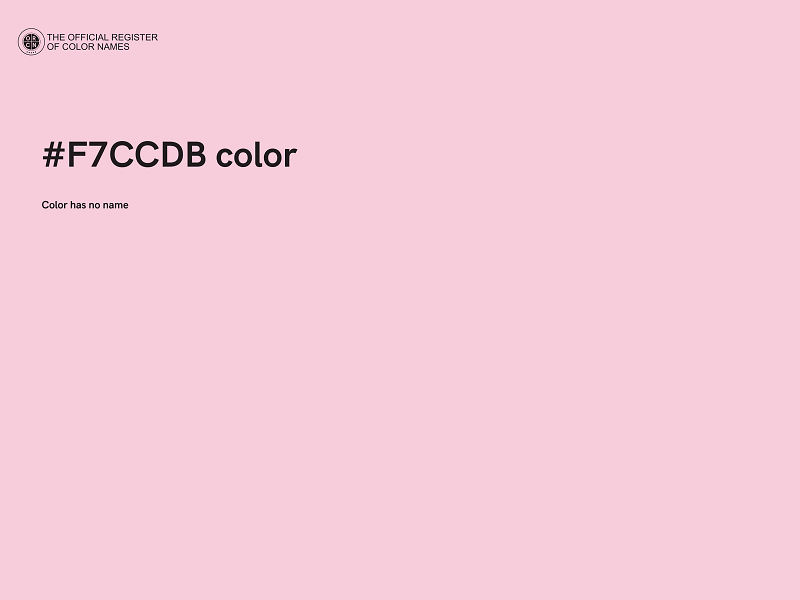 #F7CCDB color image