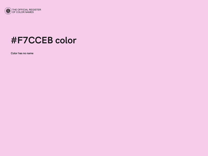 #F7CCEB color image