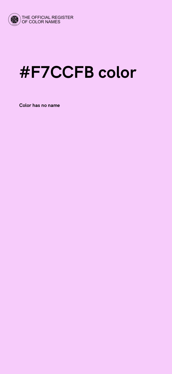 #F7CCFB color image