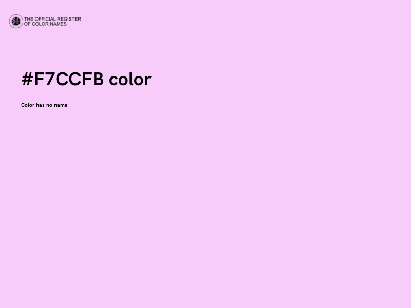 #F7CCFB color image