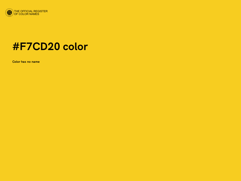 #F7CD20 color image