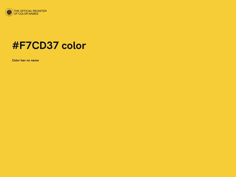 #F7CD37 color image