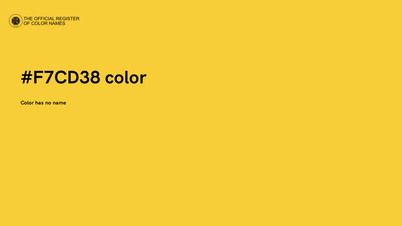 #F7CD38 color image