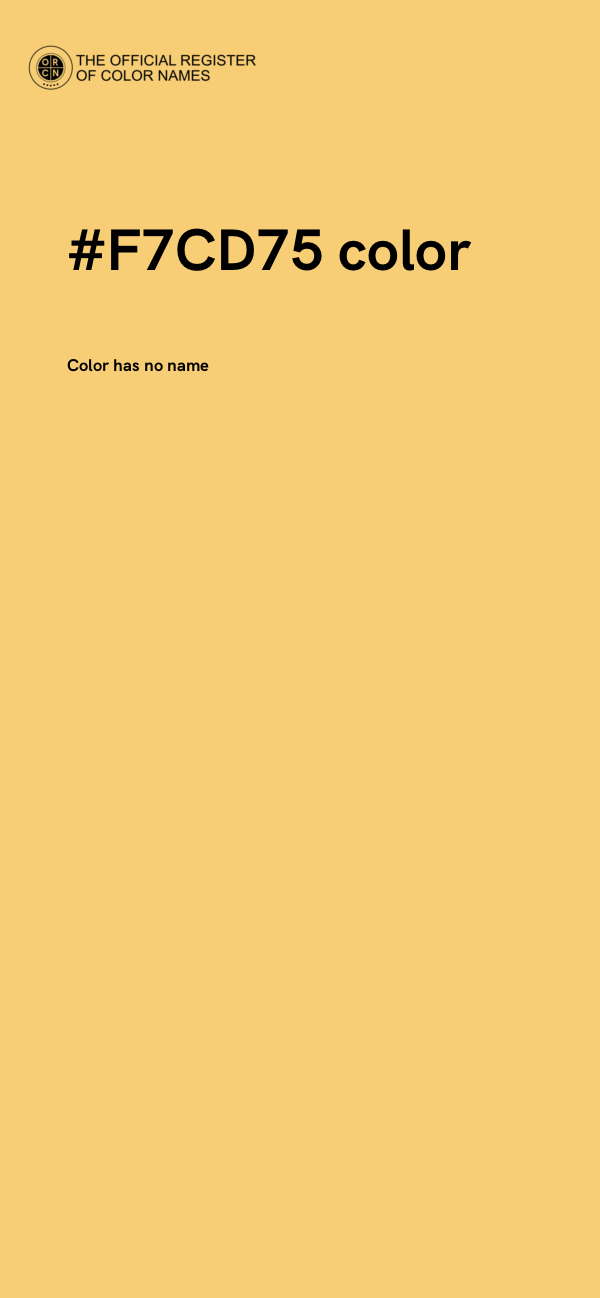 #F7CD75 color image