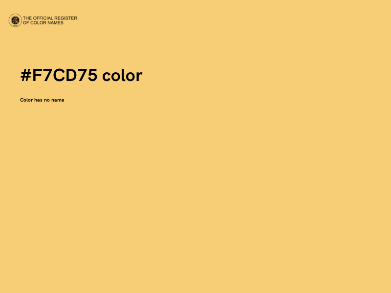 #F7CD75 color image