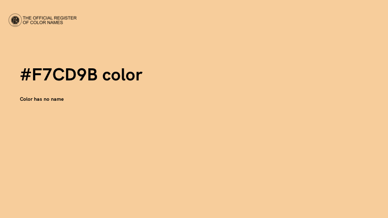 #F7CD9B color image