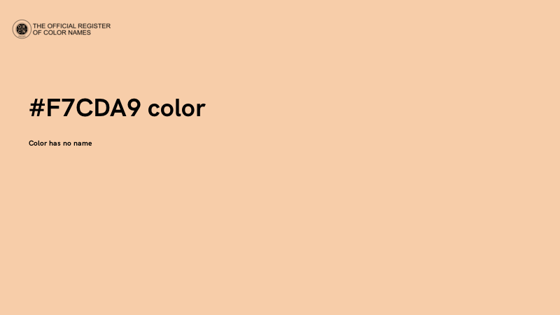 #F7CDA9 color image