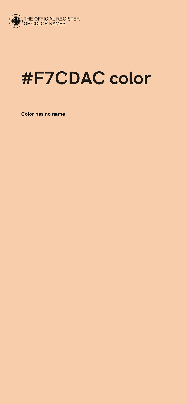 #F7CDAC color image