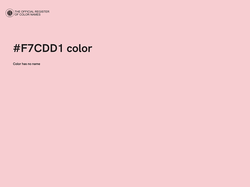 #F7CDD1 color image