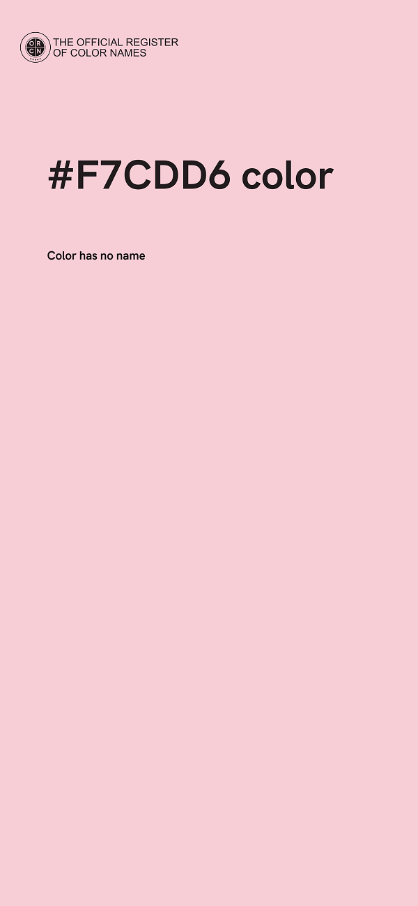 #F7CDD6 color image