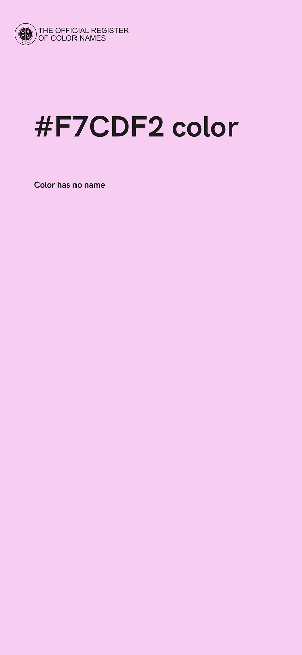 #F7CDF2 color image