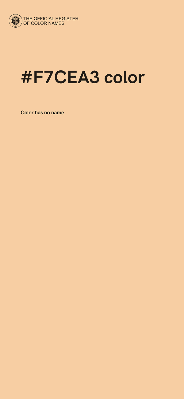 #F7CEA3 color image