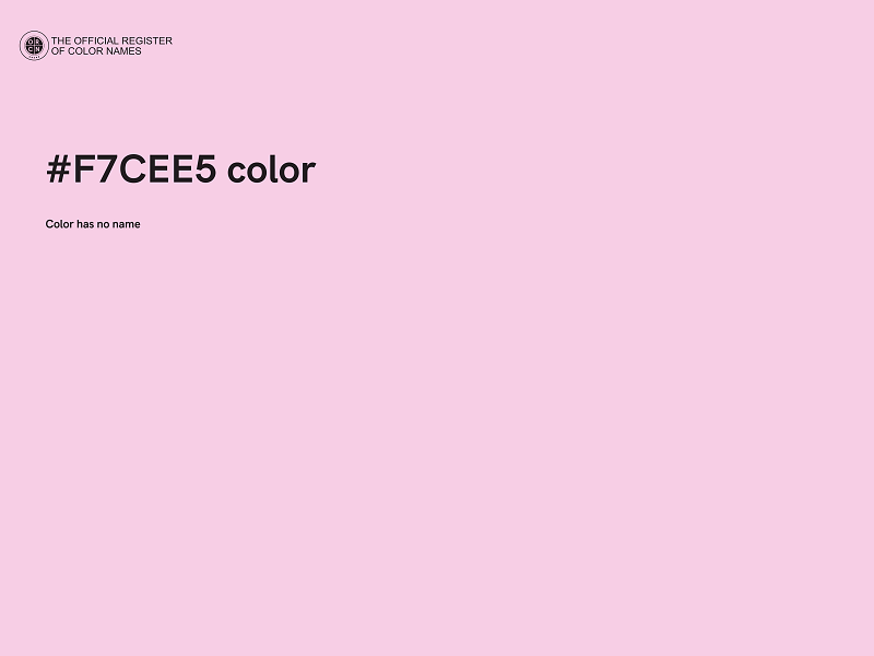 #F7CEE5 color image