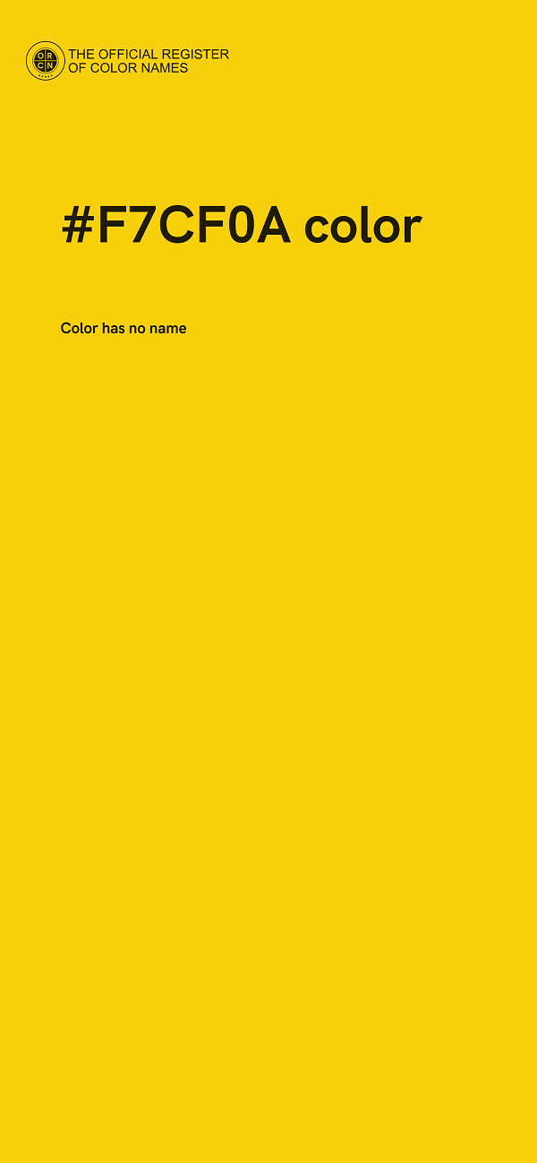 #F7CF0A color image