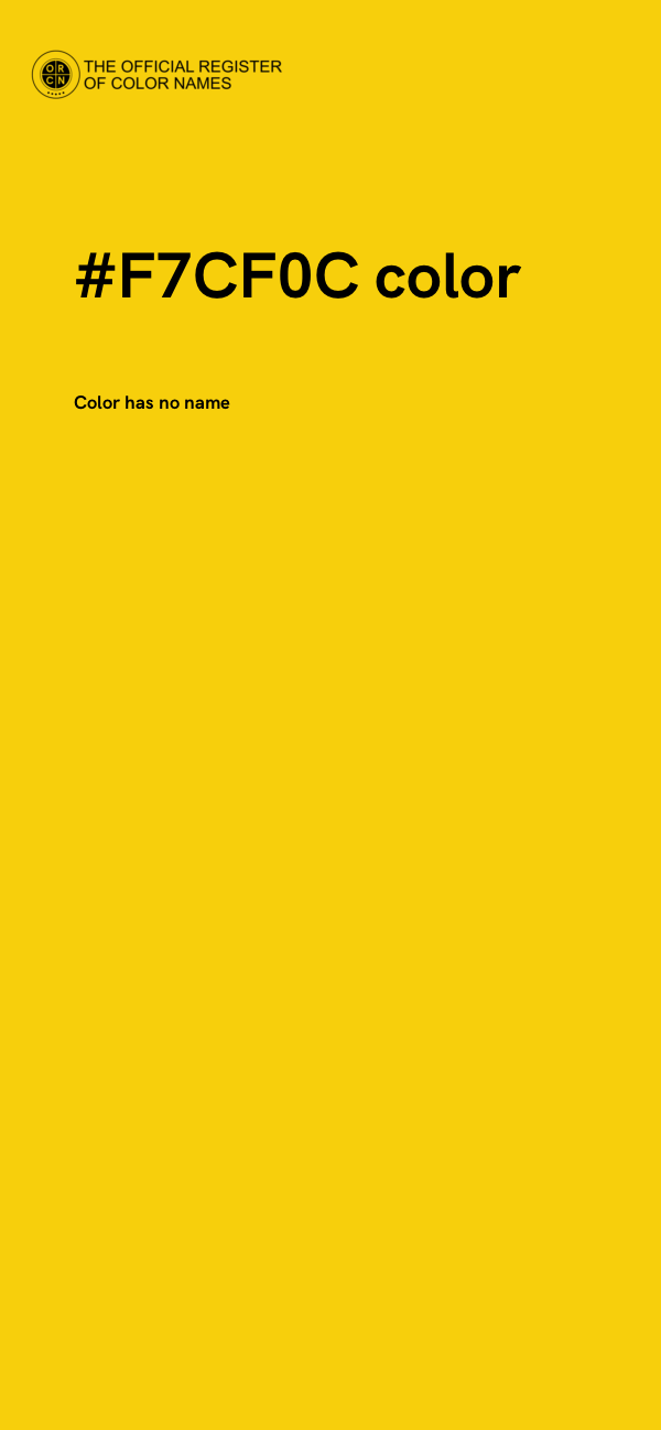 #F7CF0C color image