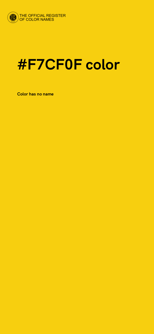 #F7CF0F color image