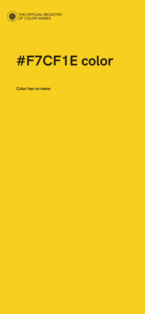 #F7CF1E color image