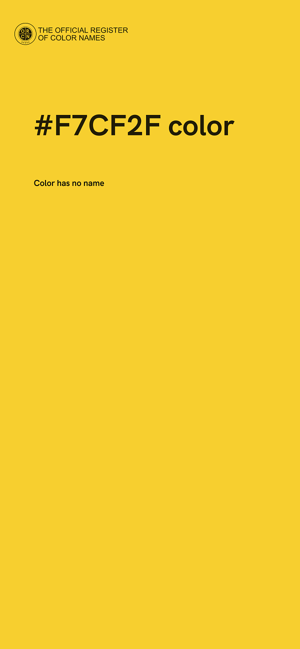 #F7CF2F color image