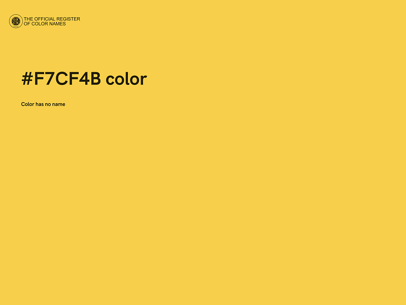 #F7CF4B color image