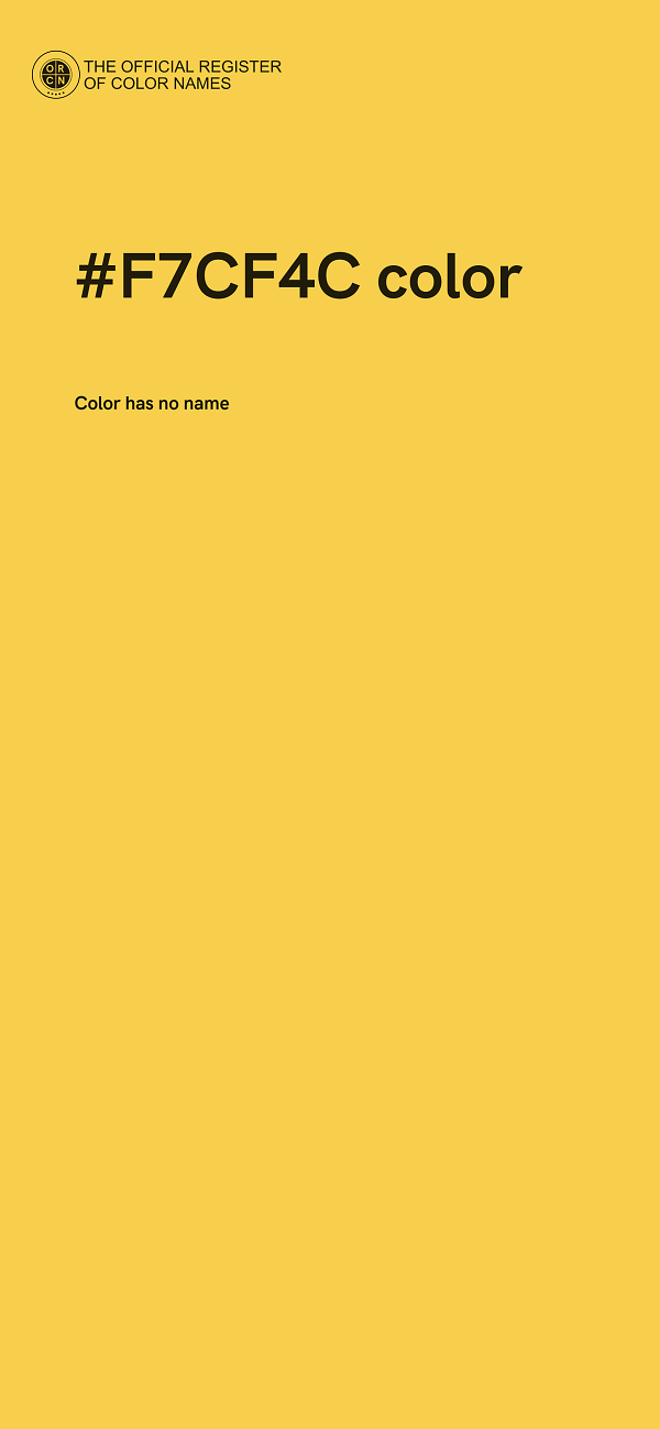 #F7CF4C color image