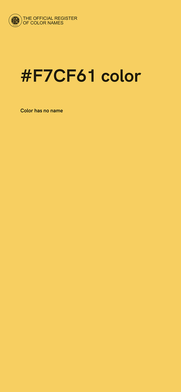 #F7CF61 color image