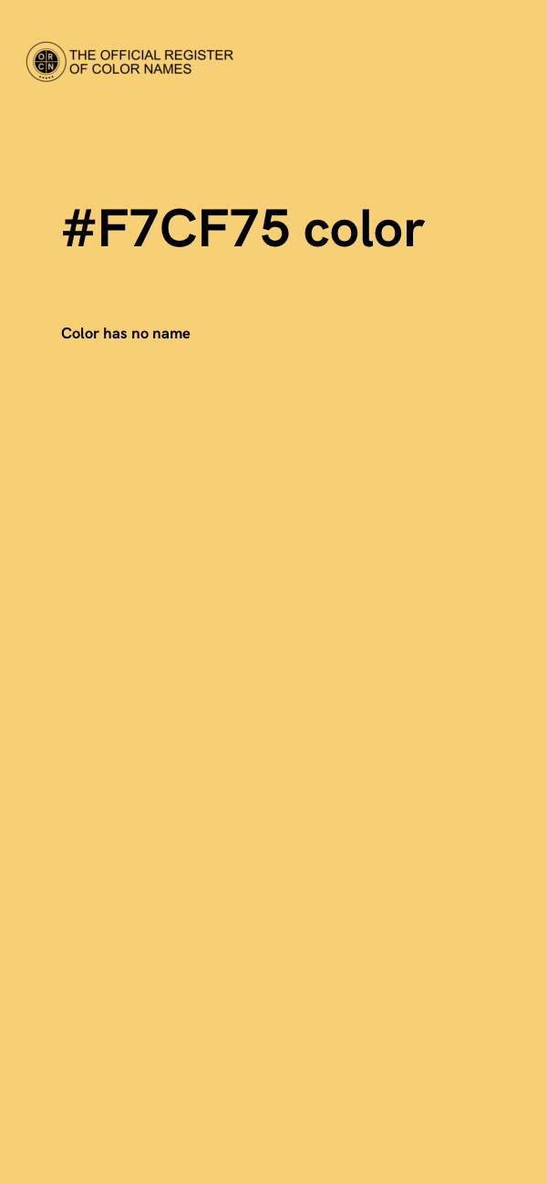 #F7CF75 color image