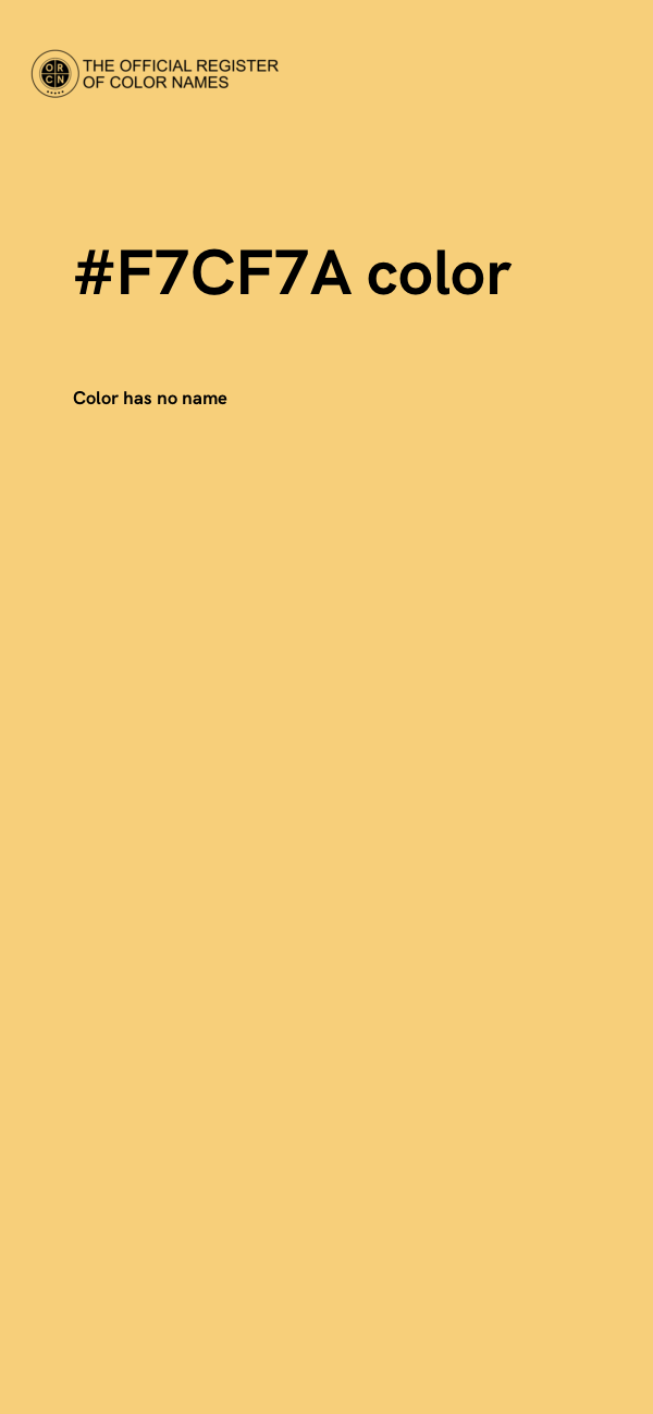 #F7CF7A color image
