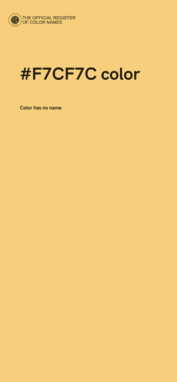 #F7CF7C color image