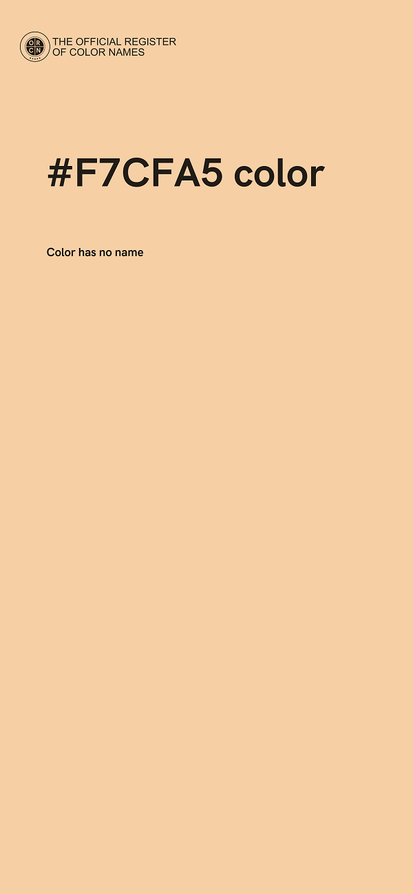 #F7CFA5 color image