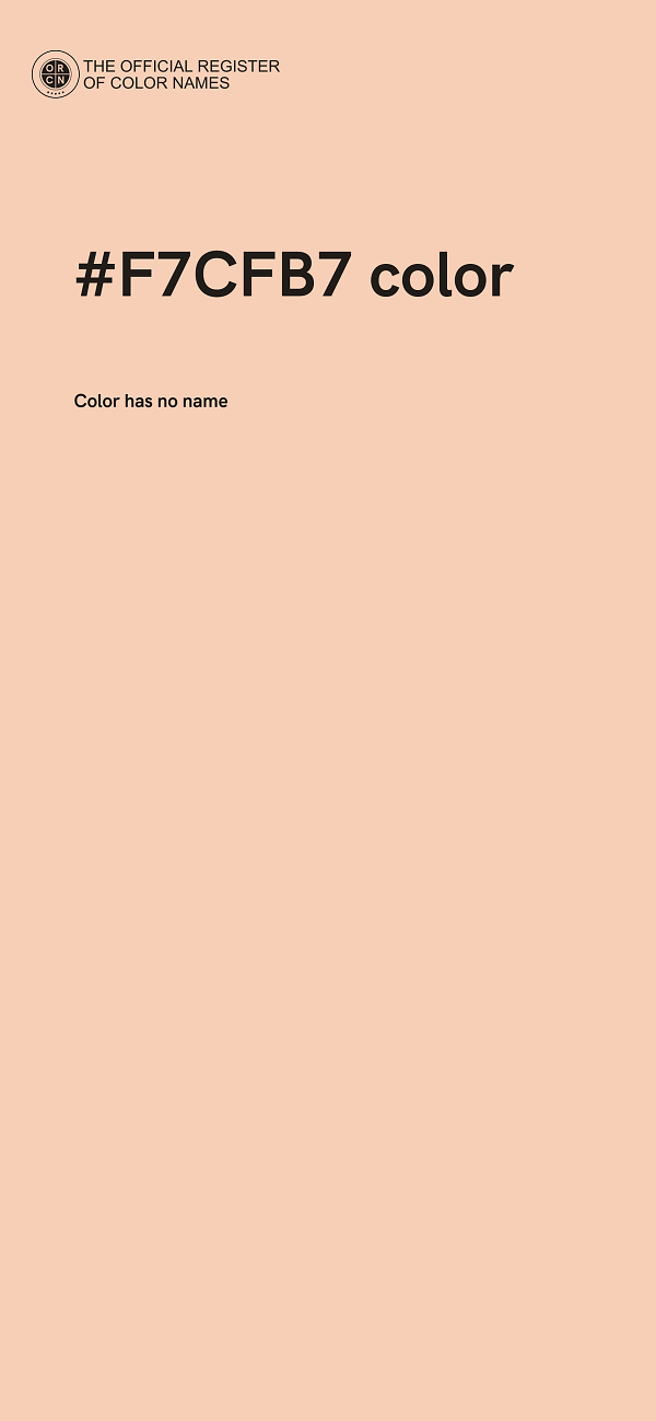 #F7CFB7 color image