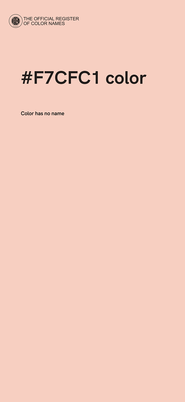#F7CFC1 color image