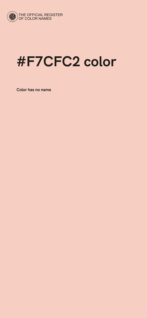 #F7CFC2 color image