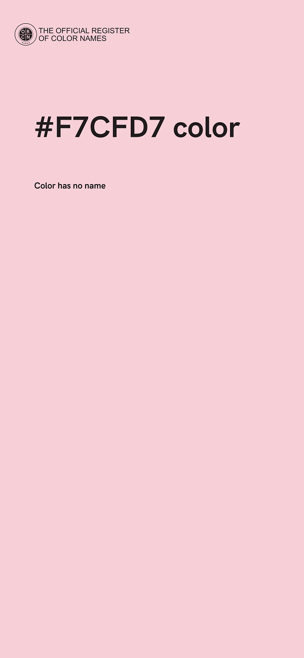 #F7CFD7 color image
