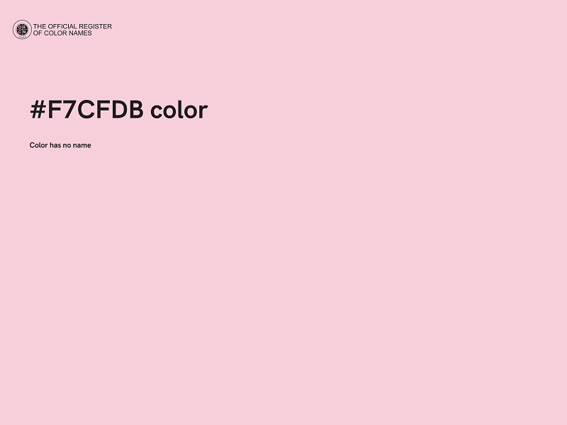 #F7CFDB color image