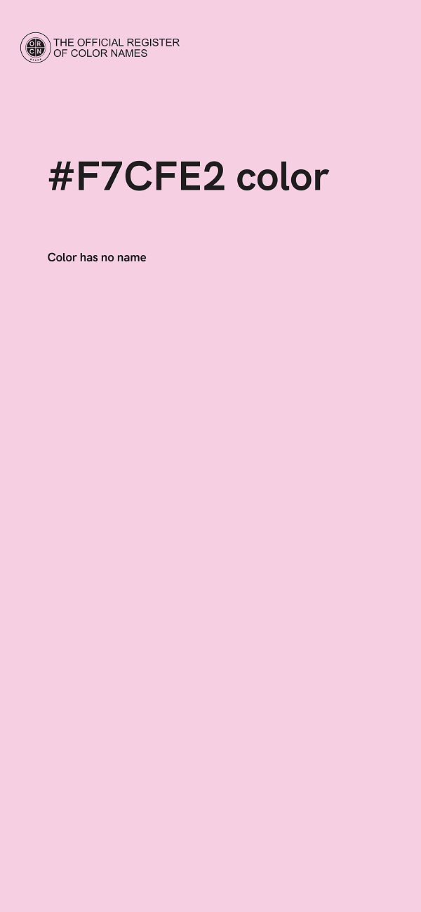 #F7CFE2 color image