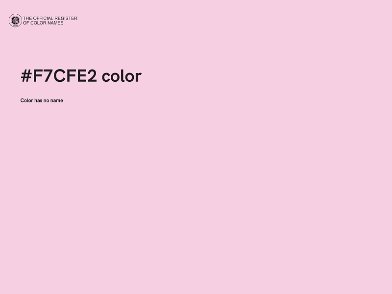 #F7CFE2 color image