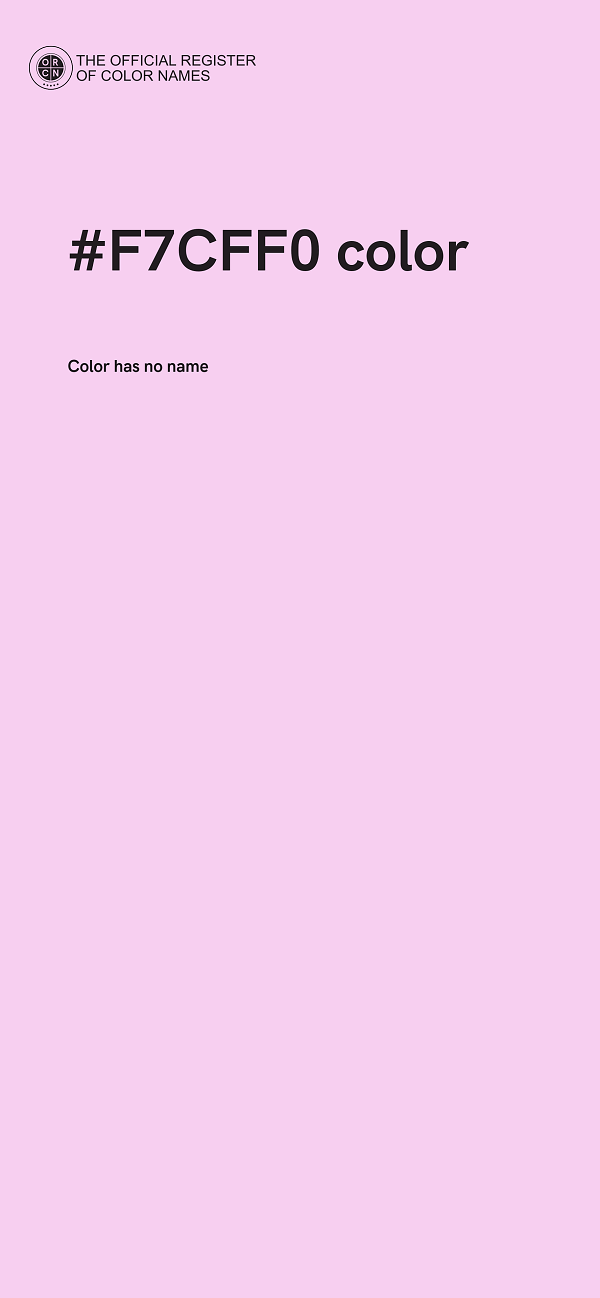 #F7CFF0 color image