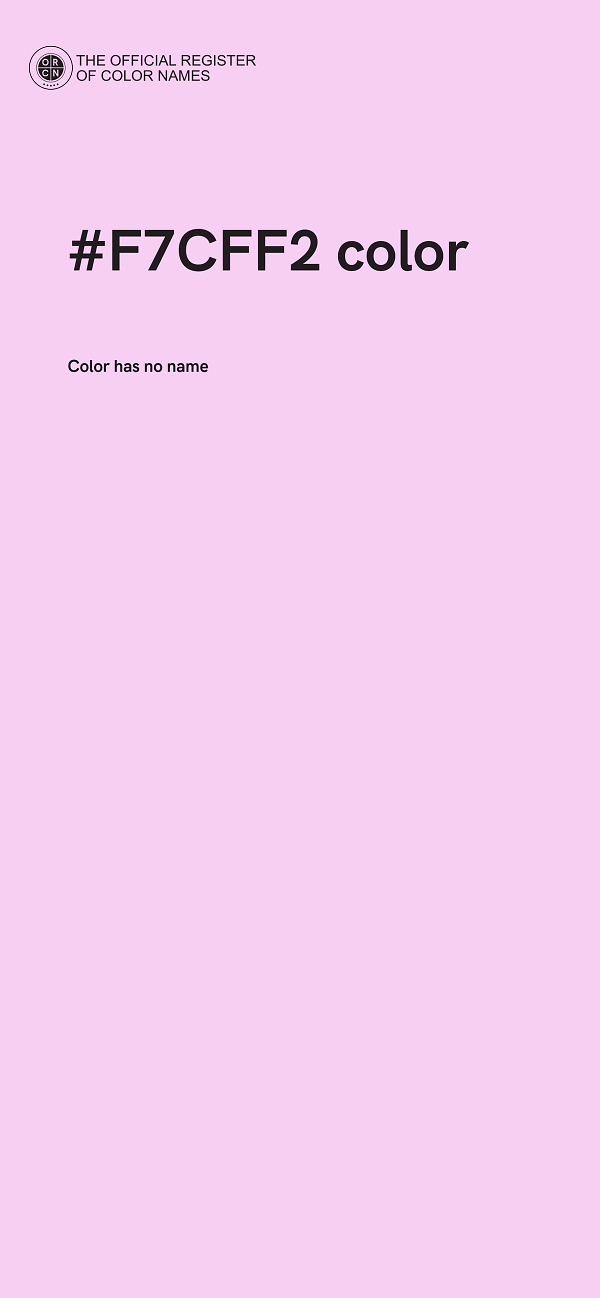 #F7CFF2 color image