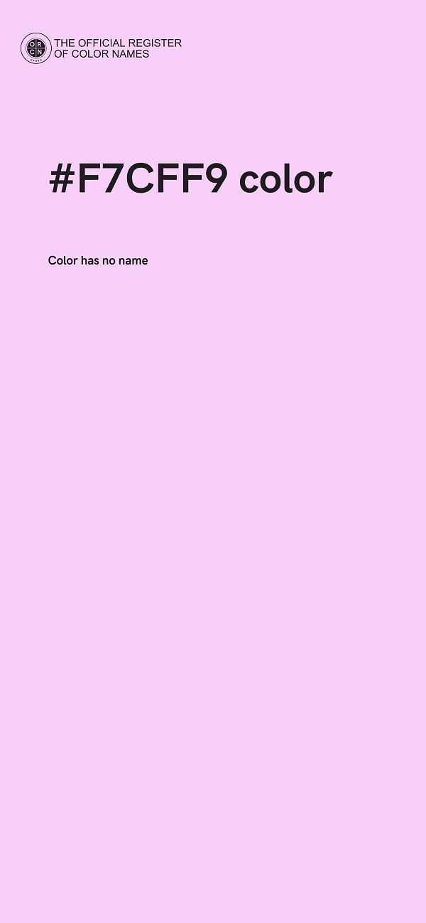 #F7CFF9 color image