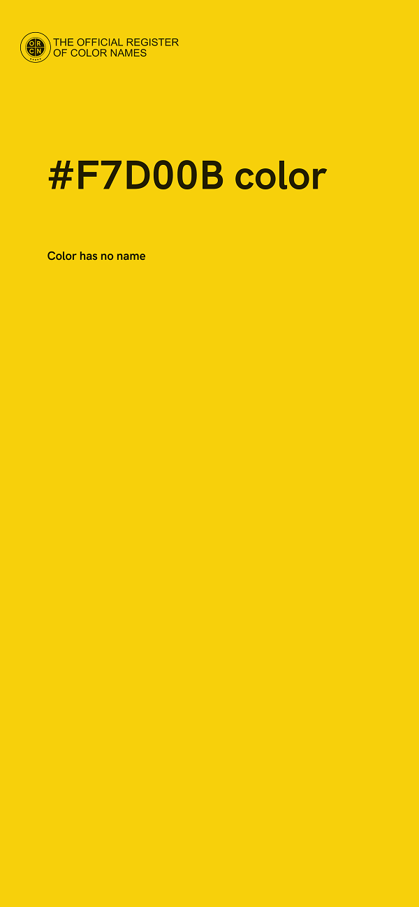 #F7D00B color image