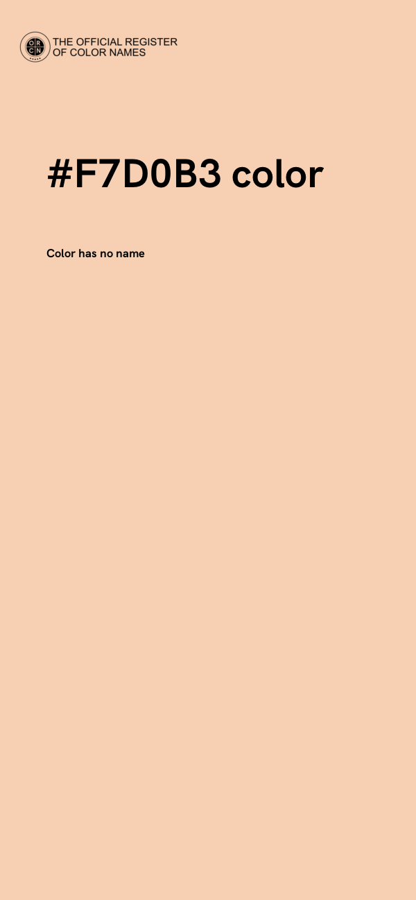 #F7D0B3 color image